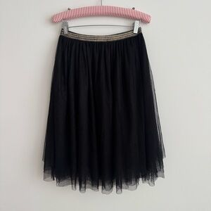 Xhilaration Black Tulle A-Line Skirt